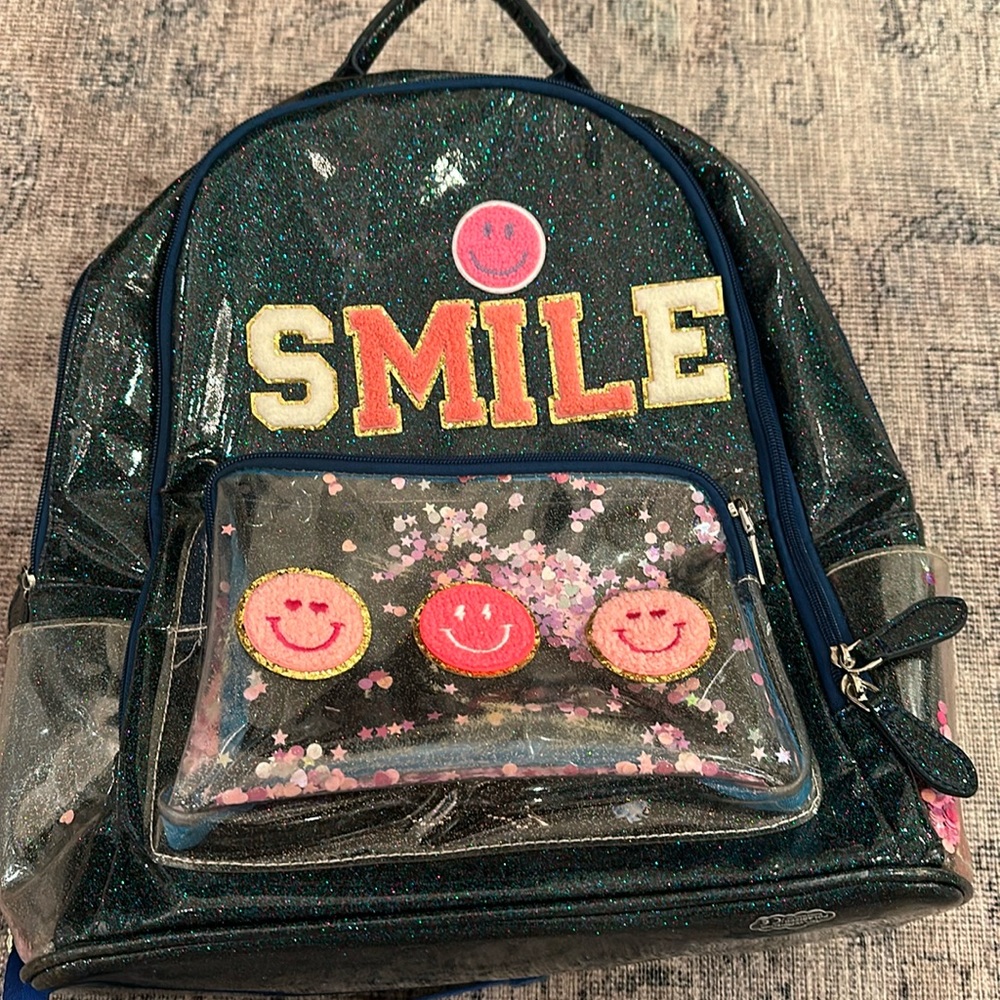 Smiley face back pack